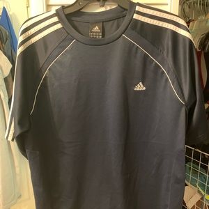 Navy Blue Adidas dri-fit shirt